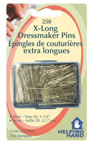(image for) 250 X-Long Dressmaker Pins - Click Image to Close