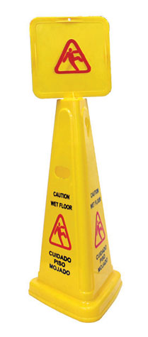 (image for) Caution Sign "wet Floor" Cone