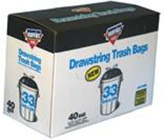 (image for) Trash Bag 33gl Ruffie D/S 30bx