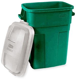 (image for) Trash Can 30-Gal Rectanglr Grn