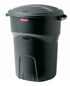 (image for) Trash Can 32-Gal Roughneck Blk