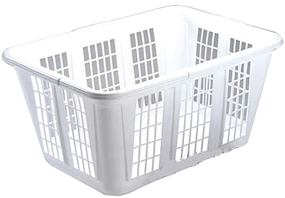 (image for) Laundry Basket 1.25-Bu White