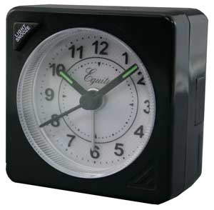 (image for) Clock Travel Alarm Black Qtz