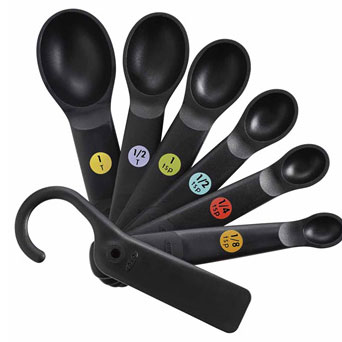 (image for) Measuring Spoon Set 7-Pc Black