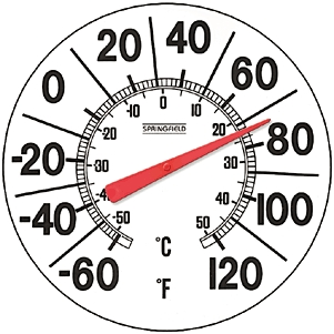 (image for) Thermometer 12" Outdoor White