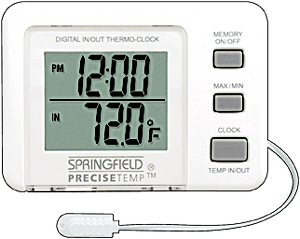 (image for) Thermometer W/Clock Io Digital