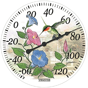 (image for) Thermometer 12" Hummingbird