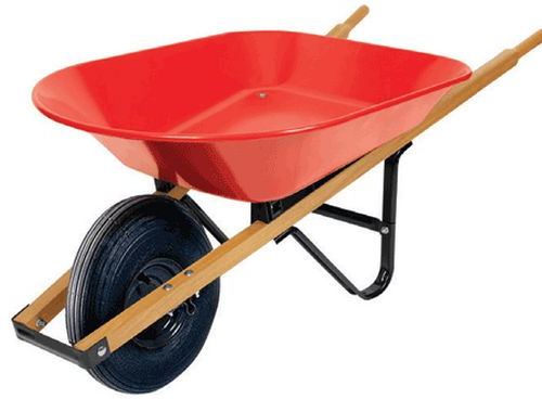 (image for) Wheelbarrow 6cu Ft Wood Handle