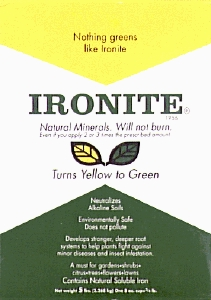 (image for) Fertilizer 20# Ironite 1-0-1 - Click Image to Close