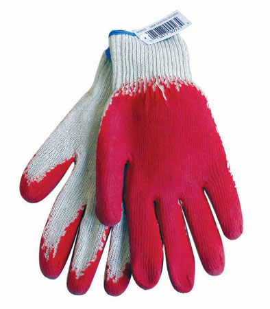 (image for) Gloves Knit Latex-Coated Red