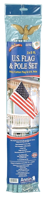 (image for) Flag U.S. Economy Set 6' Pole