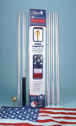 (image for) Flag Pole 20'W/3x5 U.S.Nyl Flg - Click Image to Close