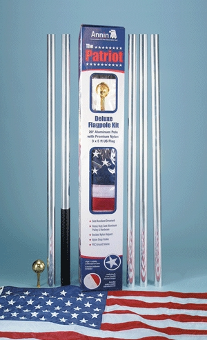 (image for) Flag Pole 20'W/3x5 U.S.Nyl Flg