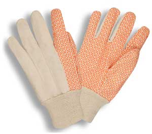 (image for) Gloves Canvas W/ Orange Dots