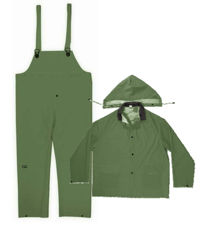 (image for) Rain Suit 3pc G-Pvc .35mm Lg - Click Image to Close