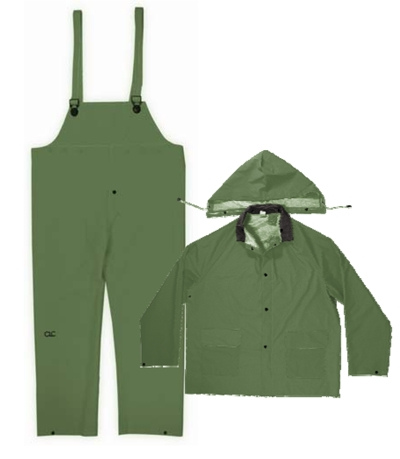 (image for) Rain Suit 3 Pc G-Pvc .35mm Med - Click Image to Close