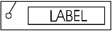 (image for) Label Holder Clr Vrt 1.25x3.25