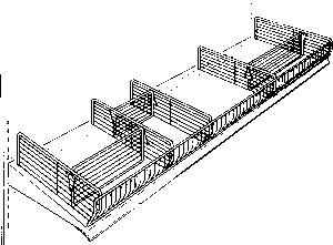 (image for) Shelf Divider Wire 3x15" 40/Bx