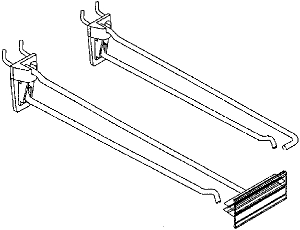 (image for) Peg Hook 8" Hvy-Dty Scanning