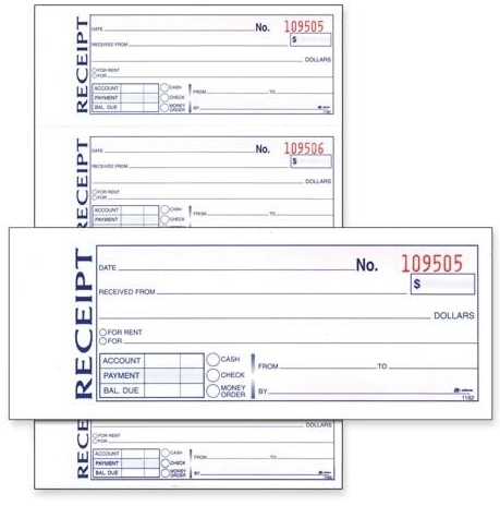 (image for) Receipt Book Dupl 200 Sets